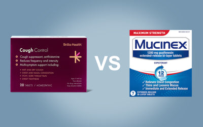 Brillia Health vs Mucinex for Cough Control